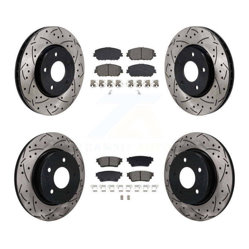 Transit Auto KDS-101596 Disc Brake Kit for 2022-2023 Nissan Rogue - Front and Rear