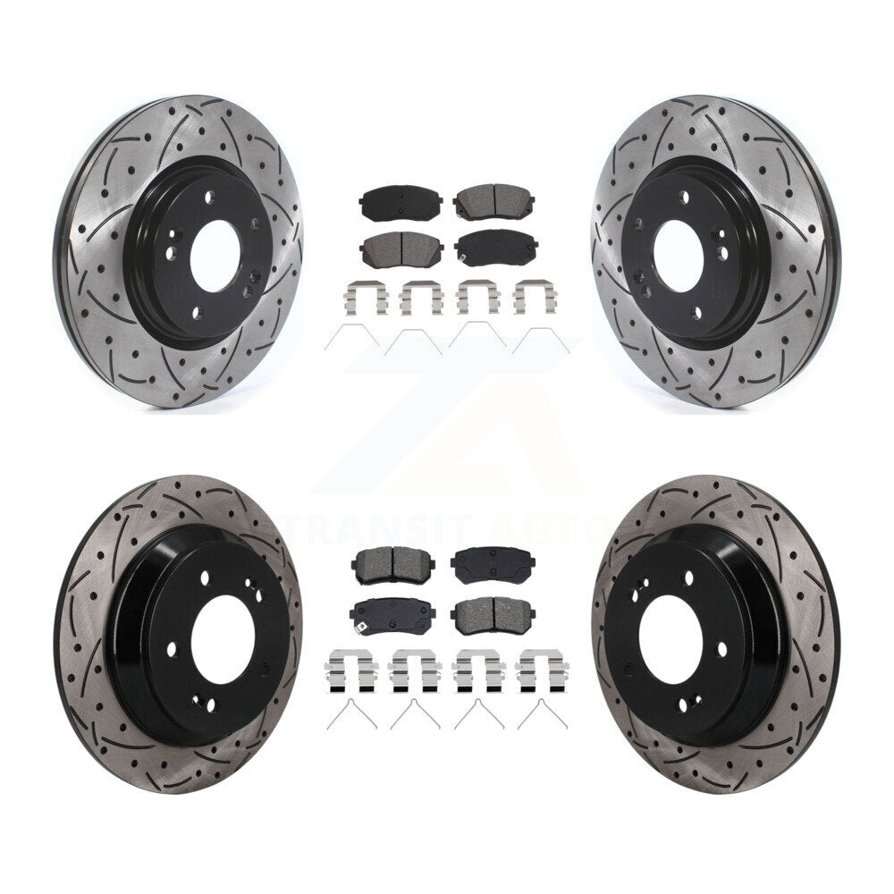 Transit Auto KDS-101598 Disc Brake Kit for 2018-2021 Hyundai Kona - Front and Rear