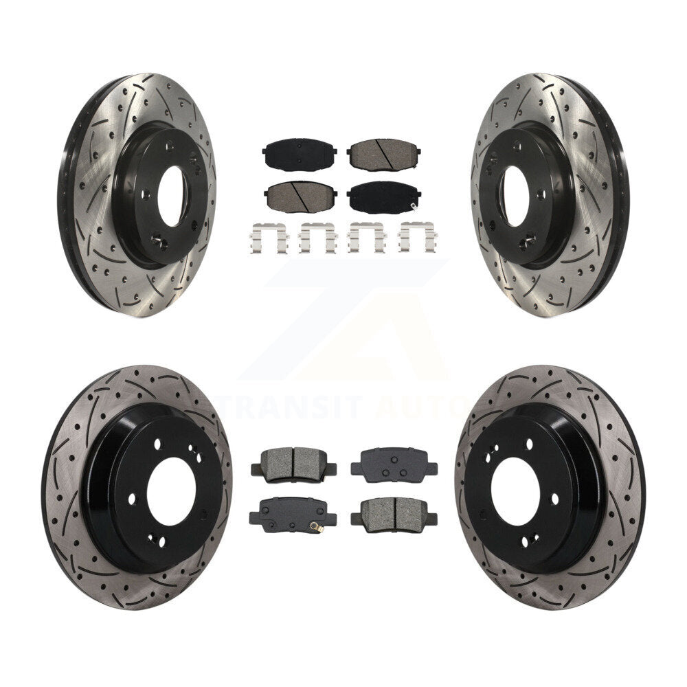Transit Auto KDS-101600 Disc Brake Kit for 2021-2024 Kia Seltos - Front and Rear