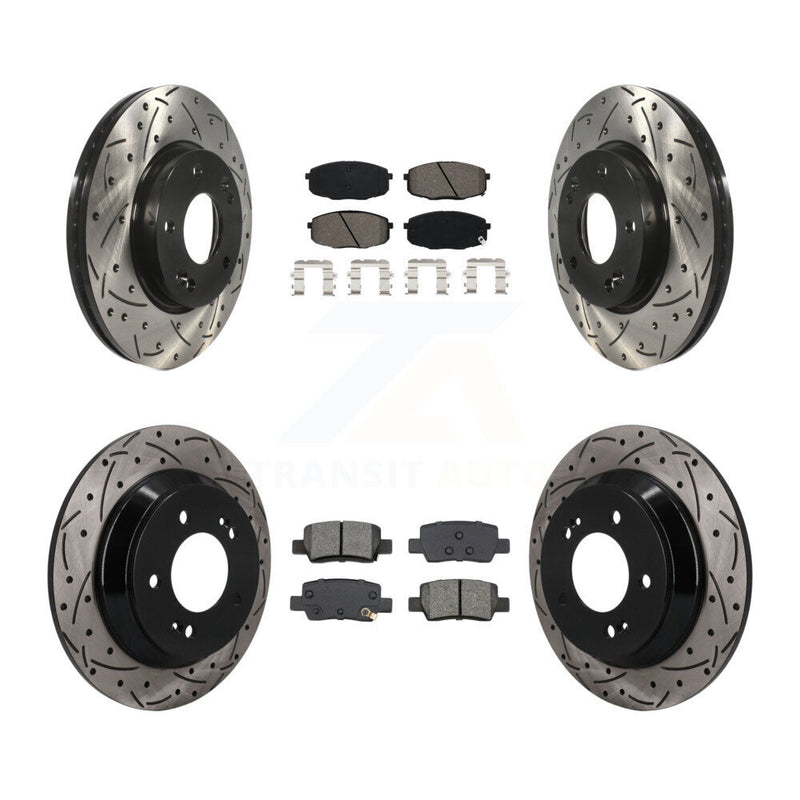 Transit Auto KDS-101600 Disc Brake Kit for 2021-2024 Kia Seltos - Front and Rear
