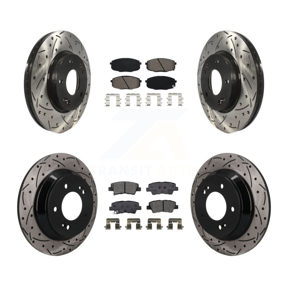 Transit Auto KDS-101602 Disc Brake Kit for 2022 Hyundai Kona - Front and Rear