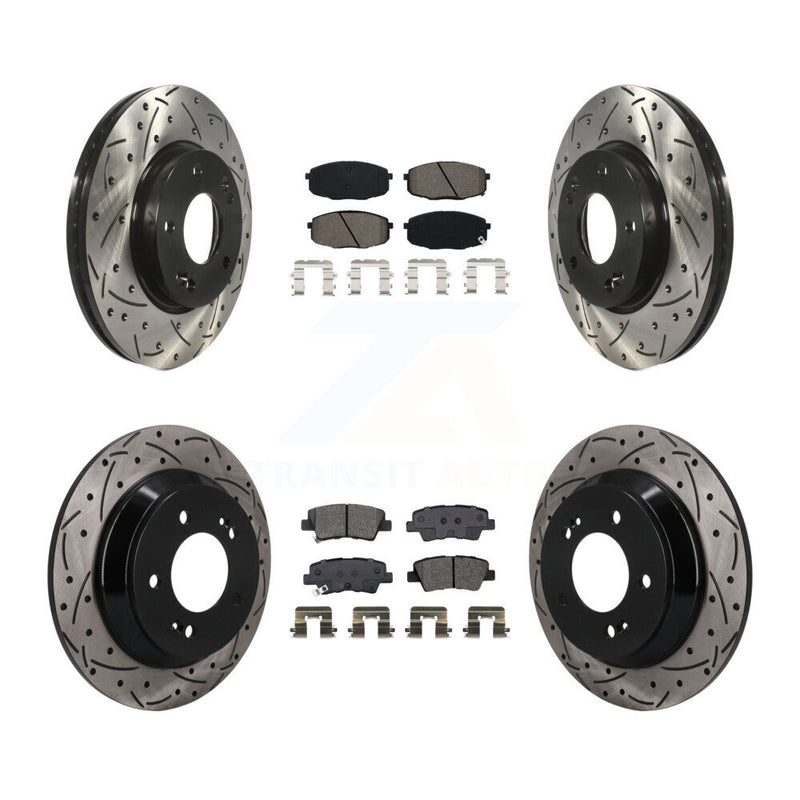 Transit Auto KDS-101602 Disc Brake Kit for 2022 Hyundai Kona - Front and Rear