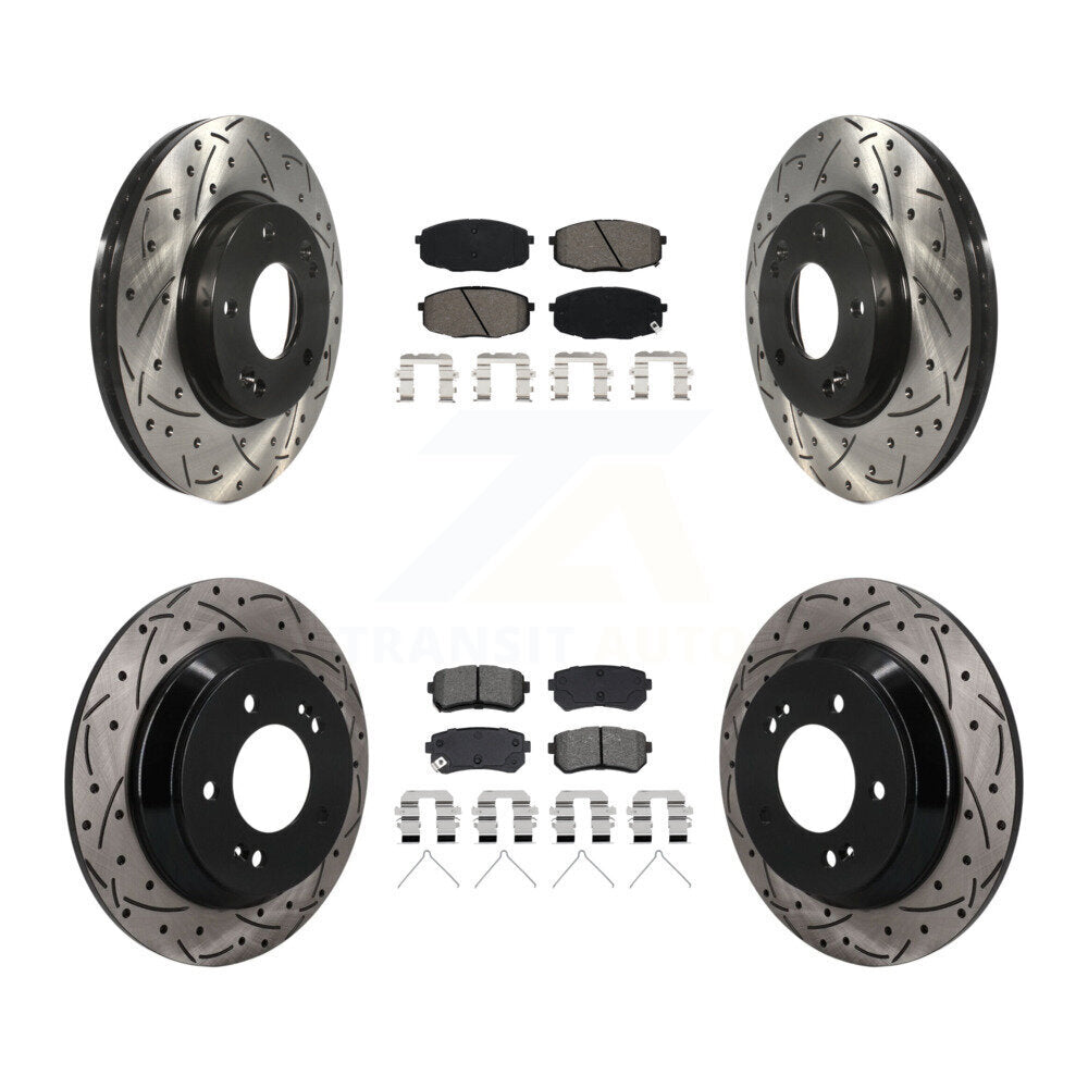 Transit Auto KDS-101603 Disc Brake Kit for 2022 Hyundai Kona - Front and Rear