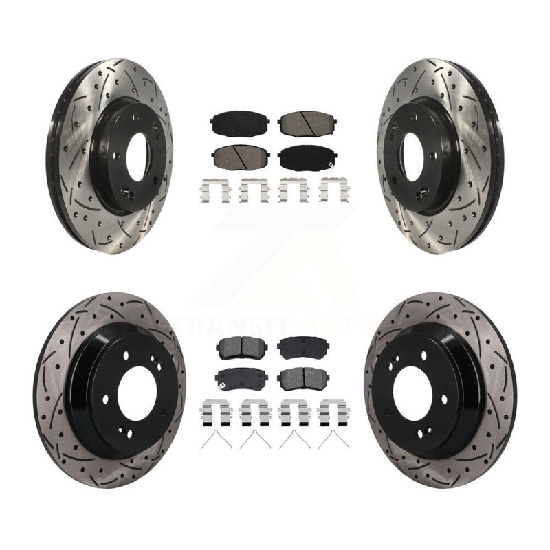 Transit Auto KDS-101603 Disc Brake Kit for 2022 Hyundai Kona - Front and Rear