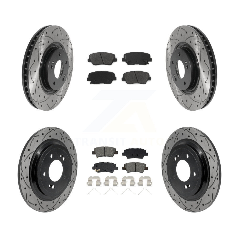 Transit Auto KDS-101604 Disc Brake Kit for 2019-2020 Hyundai Nexo - Front and Rear