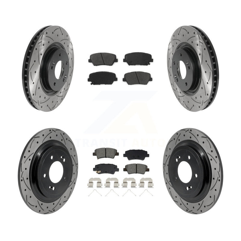 Transit Auto KDS-101604 Disc Brake Kit for 2019-2020 Hyundai Nexo - Front and Rear