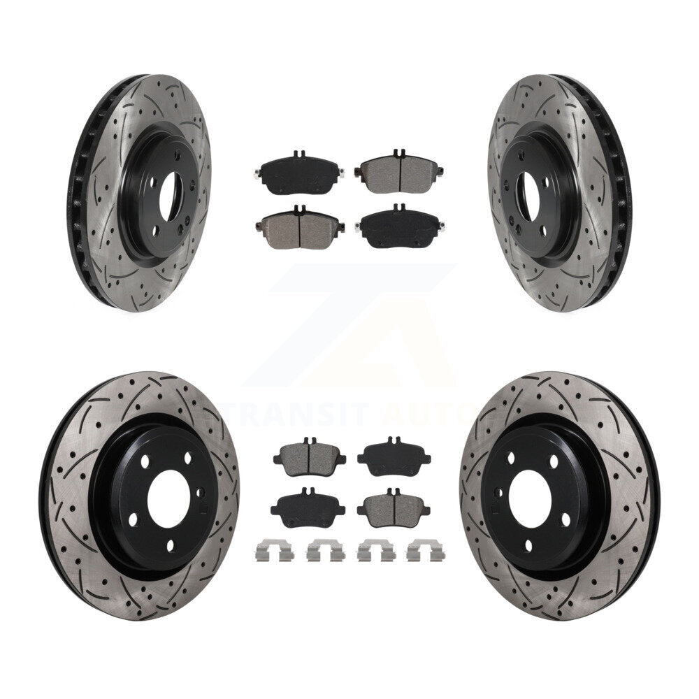 Transit Auto KDS-101605 Disc Brake Kit for 2014-2020 INFINITI QX30, Mercedes-Benz CLA250, Mercedes-Benz GLA250 - Front and Rear