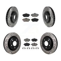 Transit Auto KDS-101605 Disc Brake Kit for 2014-2020 INFINITI QX30, Mercedes-Benz CLA250, Mercedes-Benz GLA250 - Front and Rear