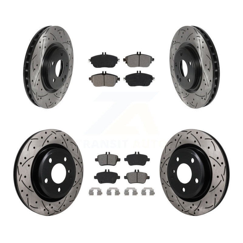 Transit Auto KDS-101605 Disc Brake Kit for 2014-2020 INFINITI QX30, Mercedes-Benz CLA250, Mercedes-Benz GLA250 - Front and Rear