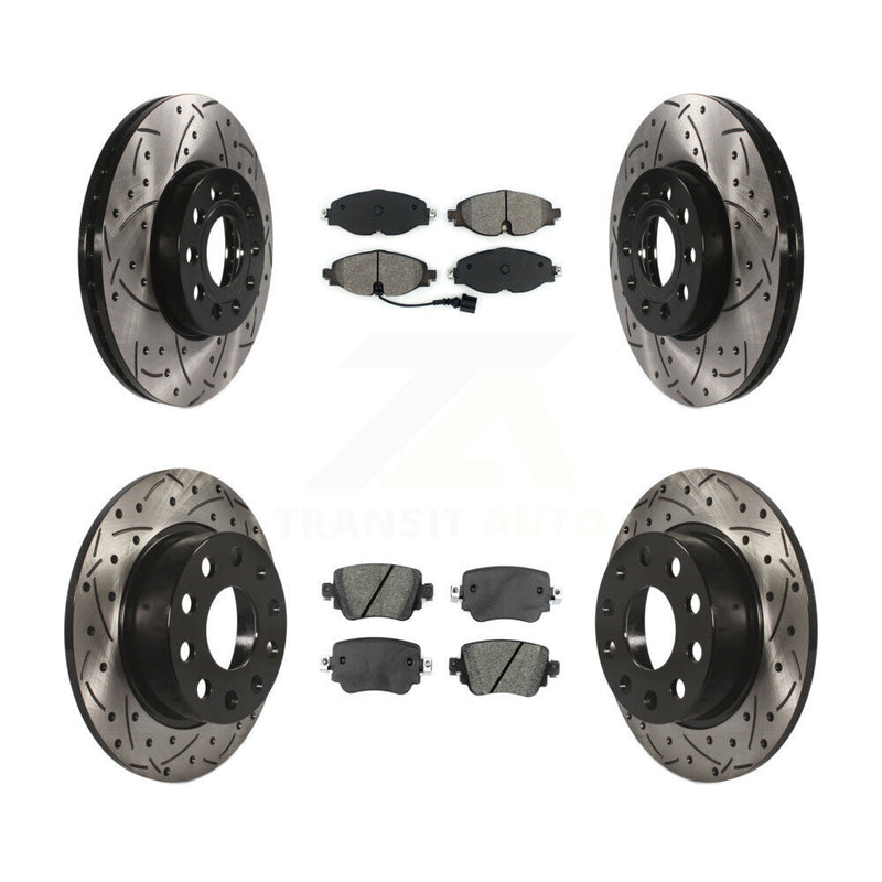Transit Auto KDS-101606 Disc Brake Kit for 2015 Volkswagen Golf SportWagen - Front and Rear