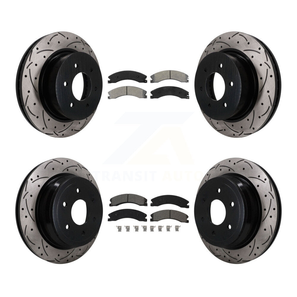 Transit Auto KDS-101608 Disc Brake Kit for 2016-2024 Nissan TITAN XD - Front and Rear