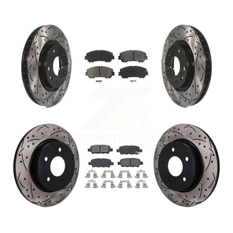 Transit Auto KDS-101609 Disc Brake Kit for 2017-2019 Nissan Rogue Sport, Nissan Qashqai - Front and Rear