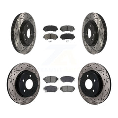 Transit Auto KDS-101610 Disc Brake Kit for 2019-2023 Nissan Rogue, Nissan Rogue Sport, Nissan Qashqai - Front and Rear