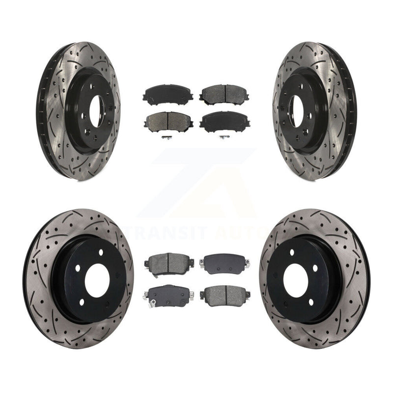 Transit Auto KDS-101610 Disc Brake Kit for 2019-2023 Nissan Rogue, Nissan Rogue Sport, Nissan Qashqai - Front and Rear