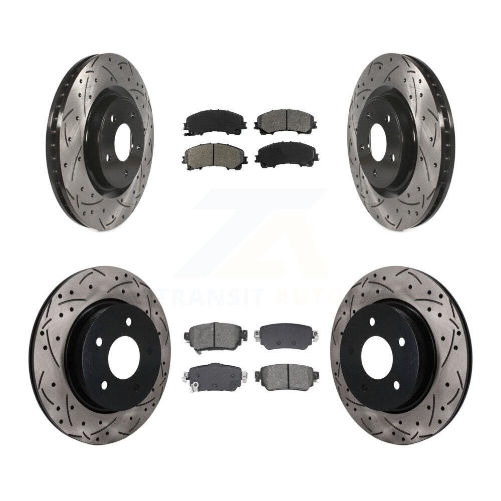 Transit Auto KDS-101611 Disc Brake Kit for 2019 Nissan Rogue - Front and Rear