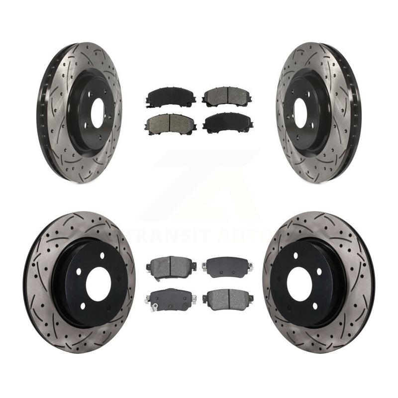 Transit Auto KDS-101611 Disc Brake Kit for 2019 Nissan Rogue - Front and Rear