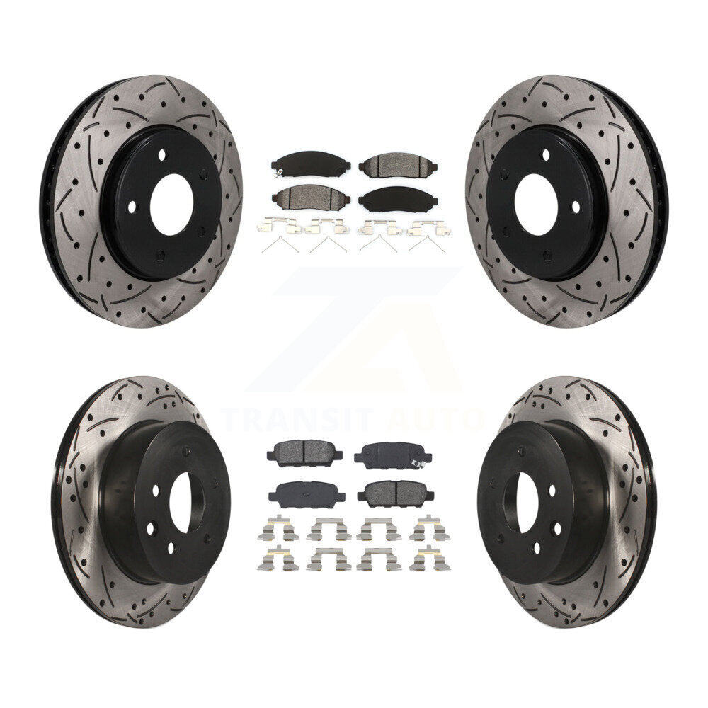 Transit Auto KDS-101612 Disc Brake Kit for 2011-2014 Nissan LEAF - Front and Rear