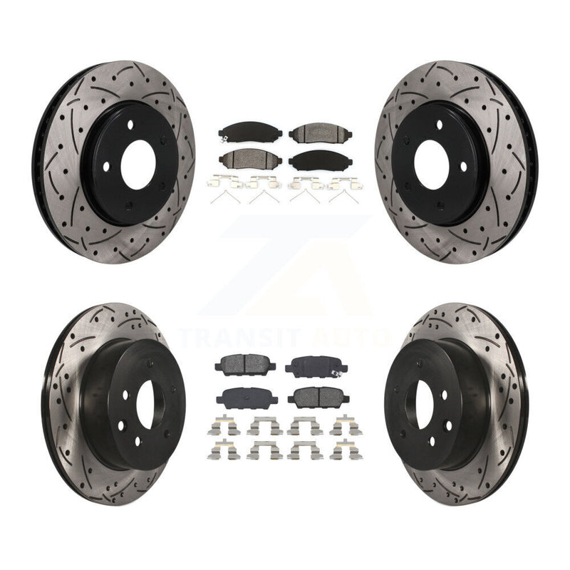 Transit Auto KDS-101612 Disc Brake Kit for 2011-2014 Nissan LEAF - Front and Rear