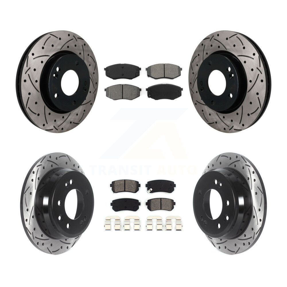 Transit Auto KDS-101613 Disc Brake Kit for 2010-2012 Kia Sportage, Hyundai Tucson - Front and Rear