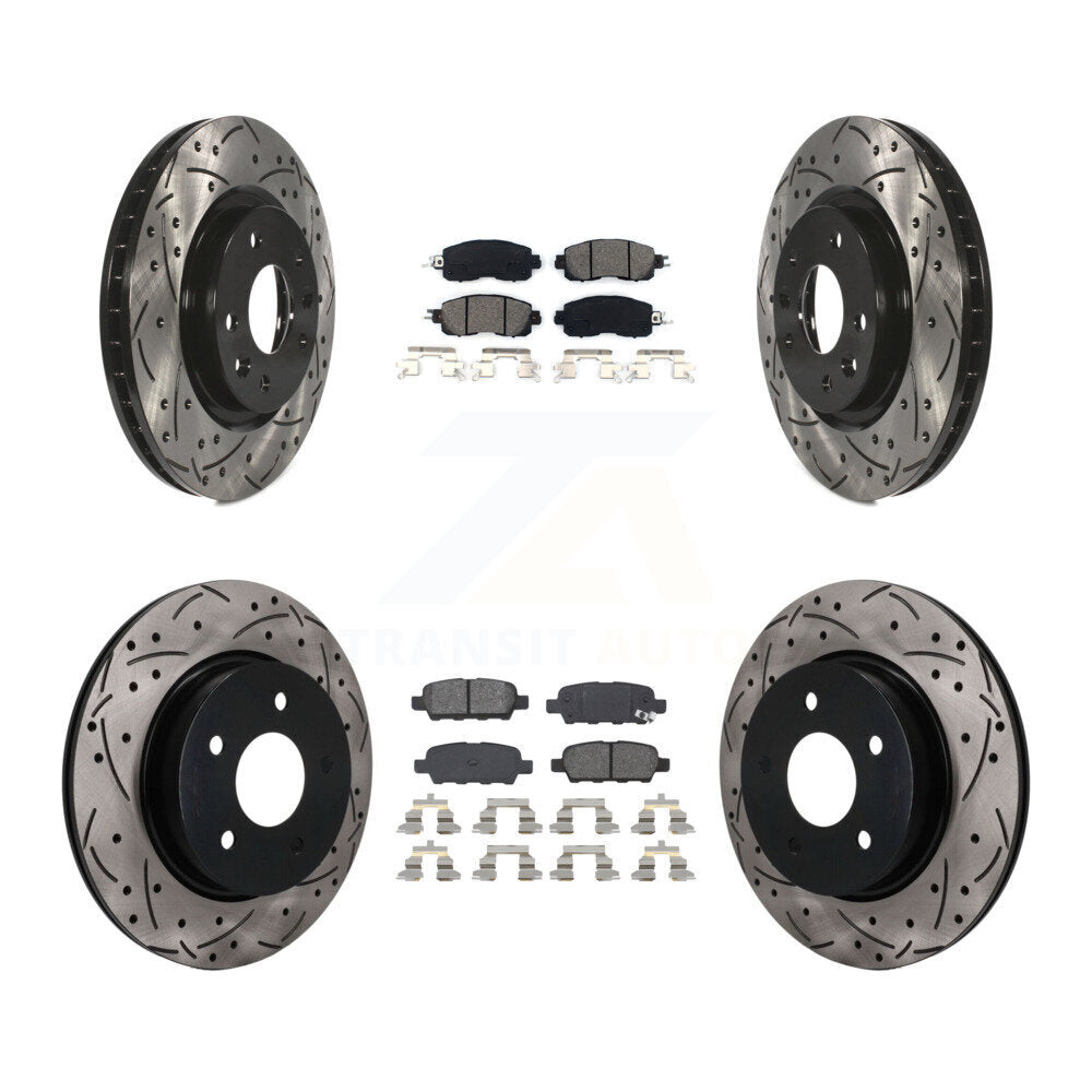 Transit Auto KDS-101620 Disc Brake Kit for 2017 Nissan LEAF - Front and Rear