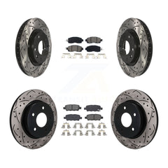 Transit Auto KDS-101620 Disc Brake Kit for 2017 Nissan LEAF - Front and Rear