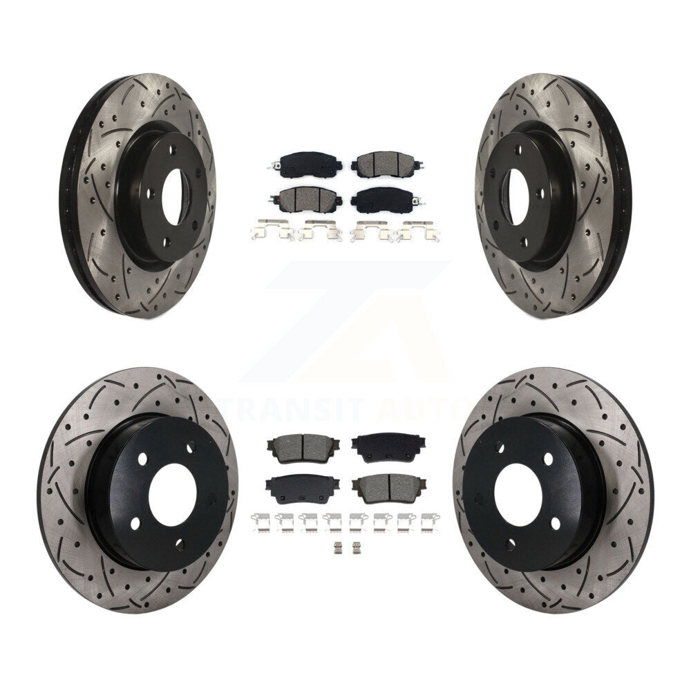 Transit Auto KDS-101621 Disc Brake Kit for 2019-2023 Nissan Altima - Front and Rear