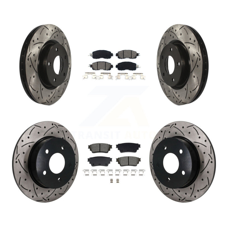 Transit Auto KDS-101621 Disc Brake Kit for 2019-2023 Nissan Altima - Front and Rear