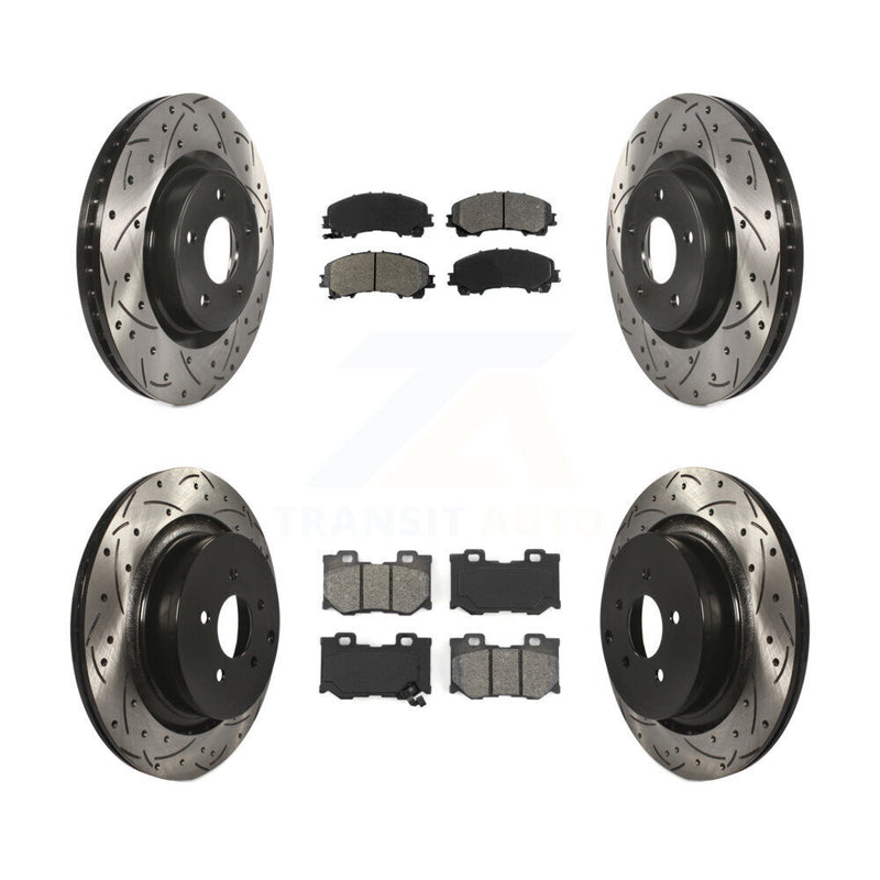 Transit Auto KDS-101624 Disc Brake Kit for 2014-2024 INFINITI Q60, INFINITI Q50 - Front and Rear