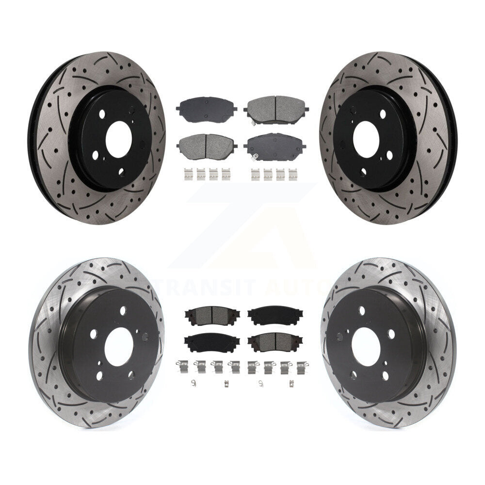 Transit Auto KDS-101625 Disc Brake Kit for 2018 Toyota C-HR - Front and Rear