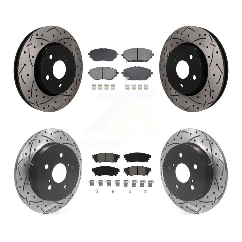 Transit Auto KDS-101625 Disc Brake Kit for 2018 Toyota C-HR - Front and Rear
