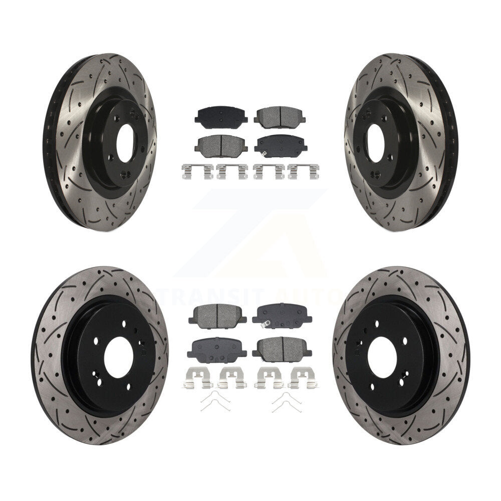 Transit Auto KDS-101626 Disc Brake Kit for 2019-2020 Hyundai Santa Fe - Front and Rear