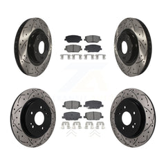Transit Auto KDS-101626 Disc Brake Kit for 2019-2020 Hyundai Santa Fe - Front and Rear