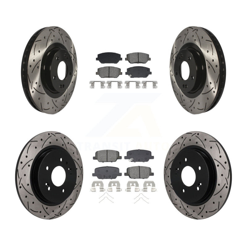 Transit Auto KDS-101626 Disc Brake Kit for 2019-2020 Hyundai Santa Fe - Front and Rear