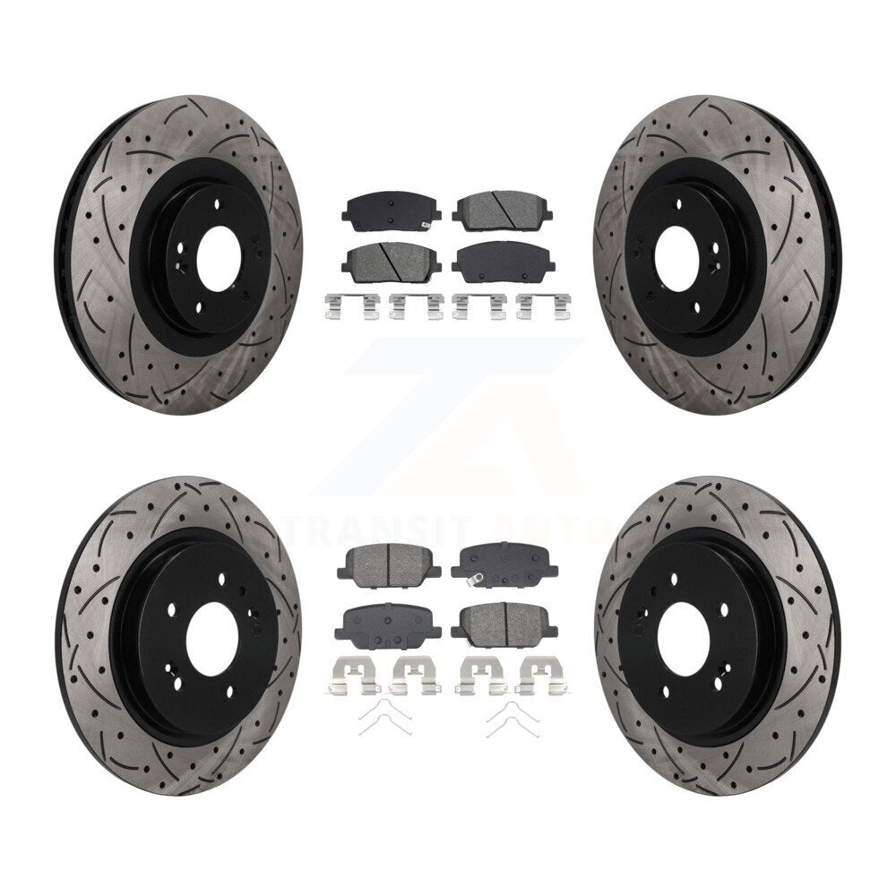 Transit Auto KDS-101627 Disc Brake Kit for 2020-2024 Hyundai Palisade, Kia Telluride - Front and Rear