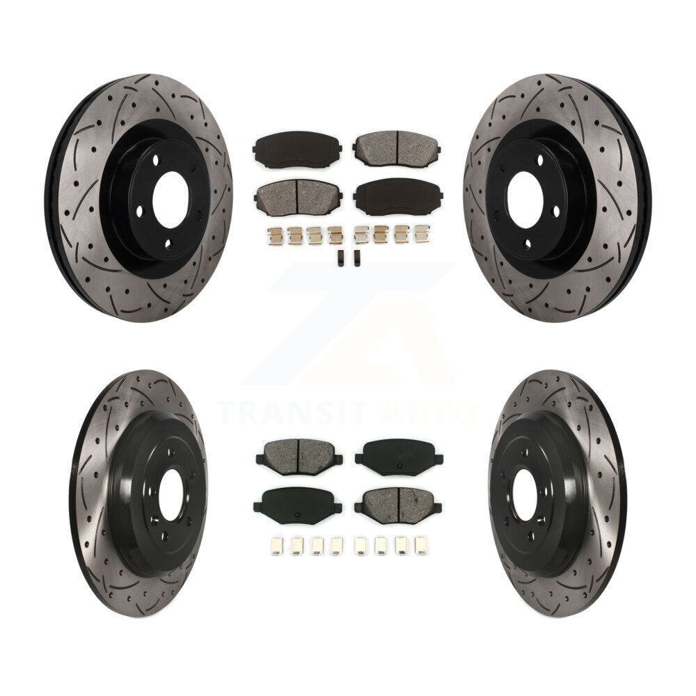 Transit Auto KDS-101632 Disc Brake Kit for 2011-2015 Ford Edge, Lincoln MKX - Front and Rear