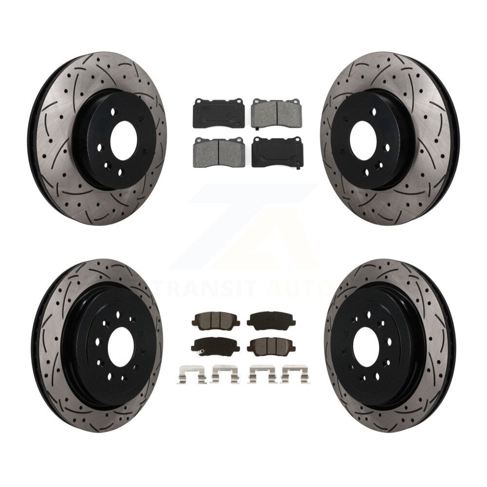 Transit Auto KDS-101633 Disc Brake Kit for 2013-2015 Cadillac ATS - Front and Rear