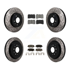 Transit Auto KDS-101633 Disc Brake Kit for 2013-2015 Cadillac ATS - Front and Rear