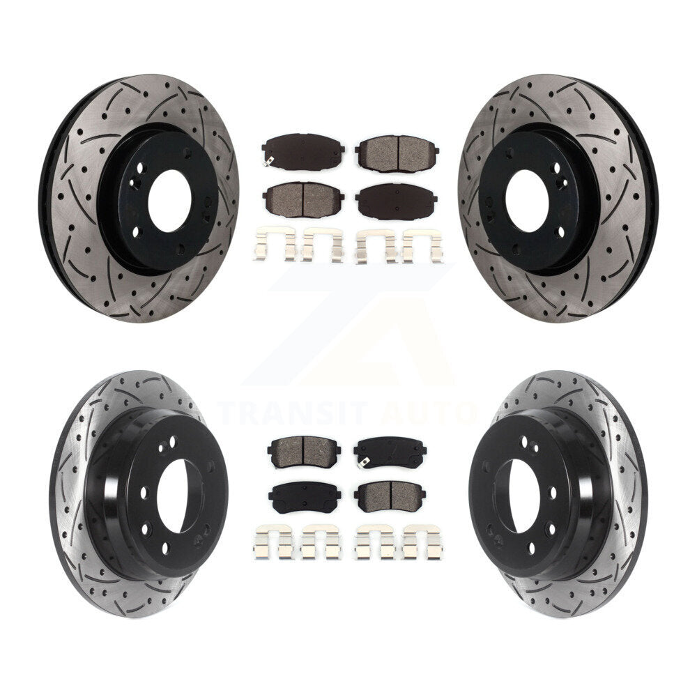 Transit Auto KDS-101634 Disc Brake Kit for 2009-2012 Hyundai Elantra - Front and Rear