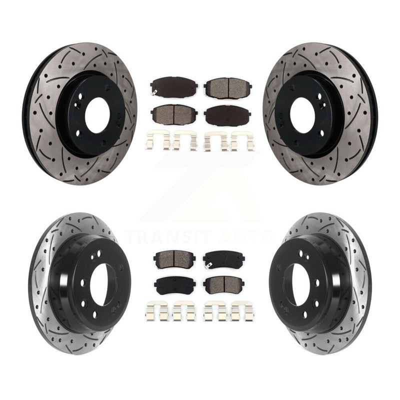 Transit Auto KDS-101634 Disc Brake Kit for 2009-2012 Hyundai Elantra - Front and Rear