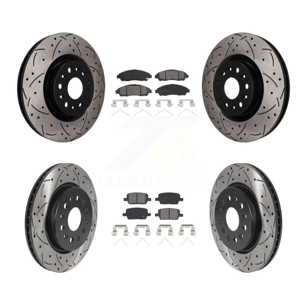 Transit Auto KDS-101635 Disc Brake Kit for 2017-2020 Cadillac XT6, Buick Enclave, Cadillac XT5 - Front and Rear