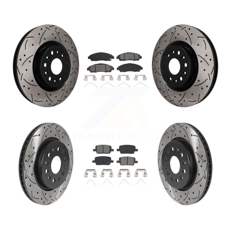 Transit Auto KDS-101635 Disc Brake Kit for 2017-2020 Cadillac XT6, Buick Enclave, Cadillac XT5 - Front and Rear