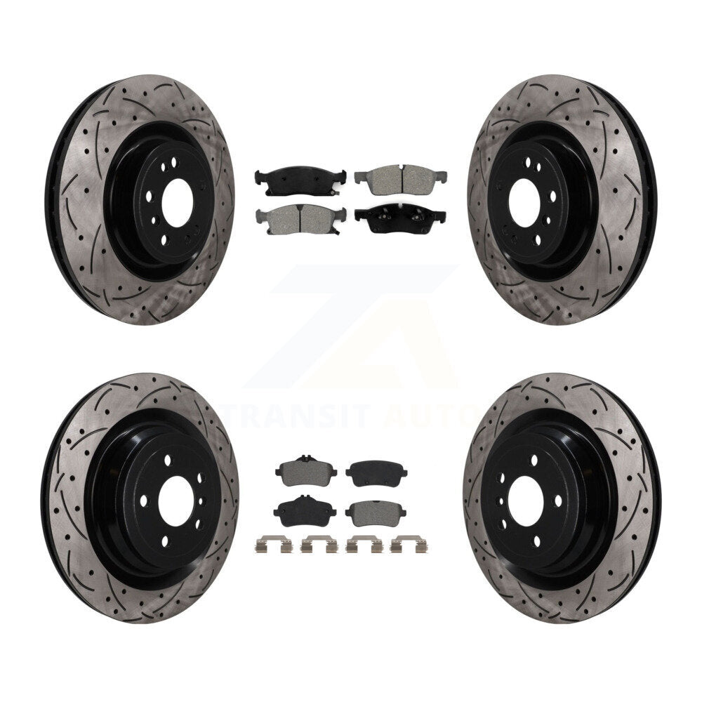Transit Auto KDS-101636 Disc Brake Kit for 2013-2019 Mercedes-Benz GLS450, Mercedes-Benz GL450, Mercedes-Benz GL350 - Front and Rear
