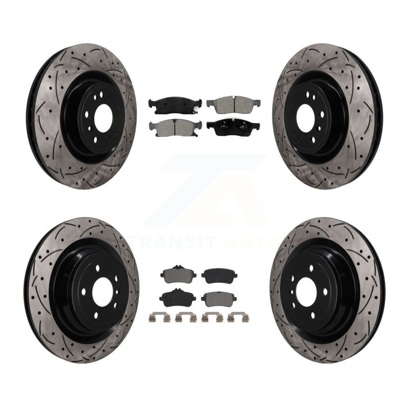 Transit Auto KDS-101636 Disc Brake Kit for 2013-2019 Mercedes-Benz GLS450, Mercedes-Benz GL450, Mercedes-Benz GL350 - Front and Rear