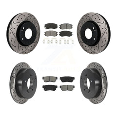 Transit Auto KDS-101637 Disc Brake Kit for 2005-2010 Hyundai Tucson, Kia Sportage - Front and Rear
