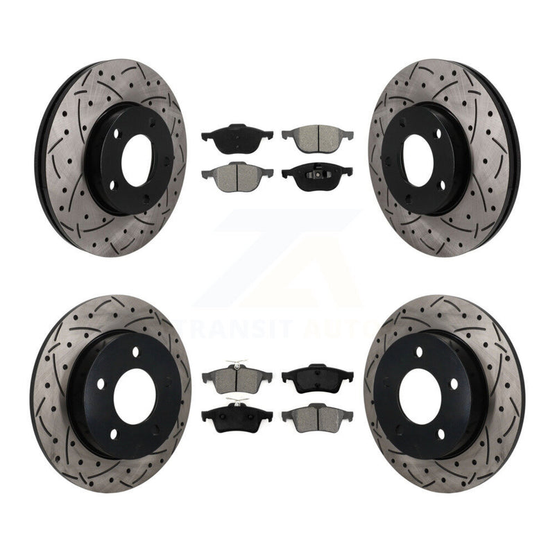 Transit Auto KDS-101640 Disc Brake Kit for 2006-2013 Mazda 3 Sport, Mazda 3 - Front and Rear
