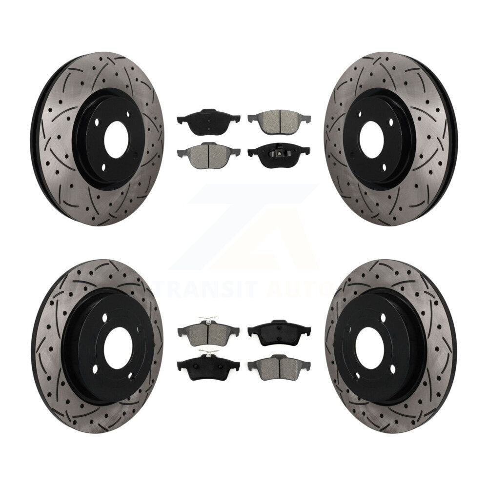 Transit Auto KDS-101643 Disc Brake Kit for 2018-2022 Ford EcoSport - Front and Rear