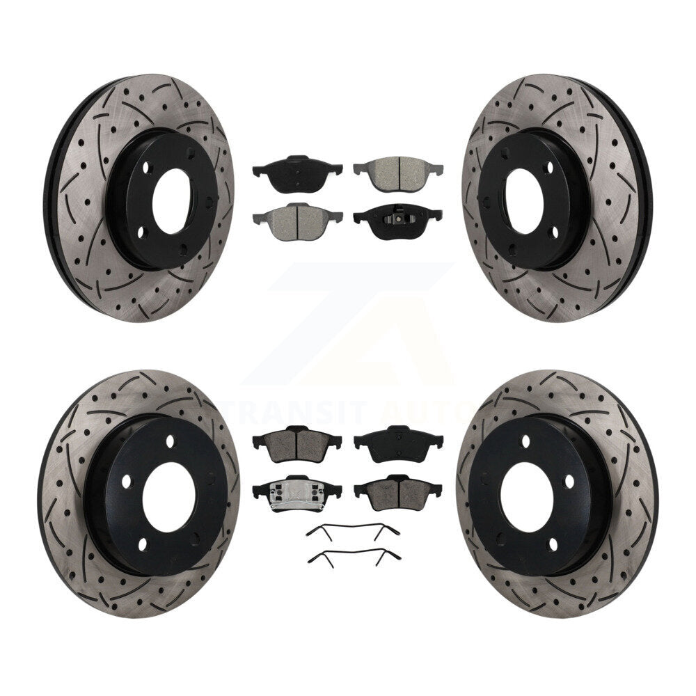 Transit Auto KDS-101644 Disc Brake Kit for 2004-2005 Mazda 3 - Front and Rear