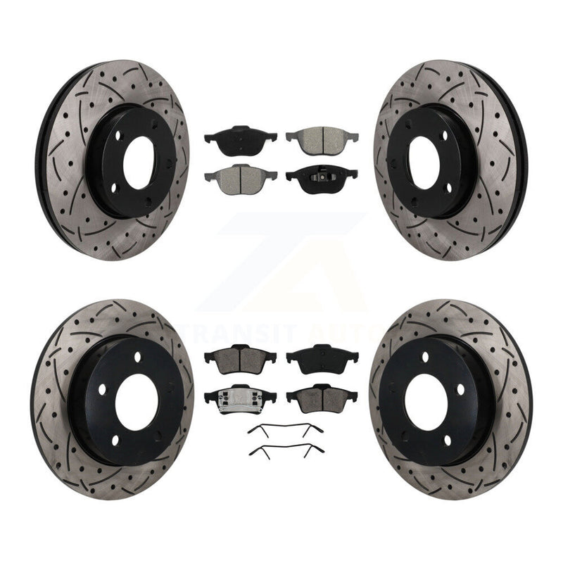 Transit Auto KDS-101644 Disc Brake Kit for 2004-2005 Mazda 3 - Front and Rear
