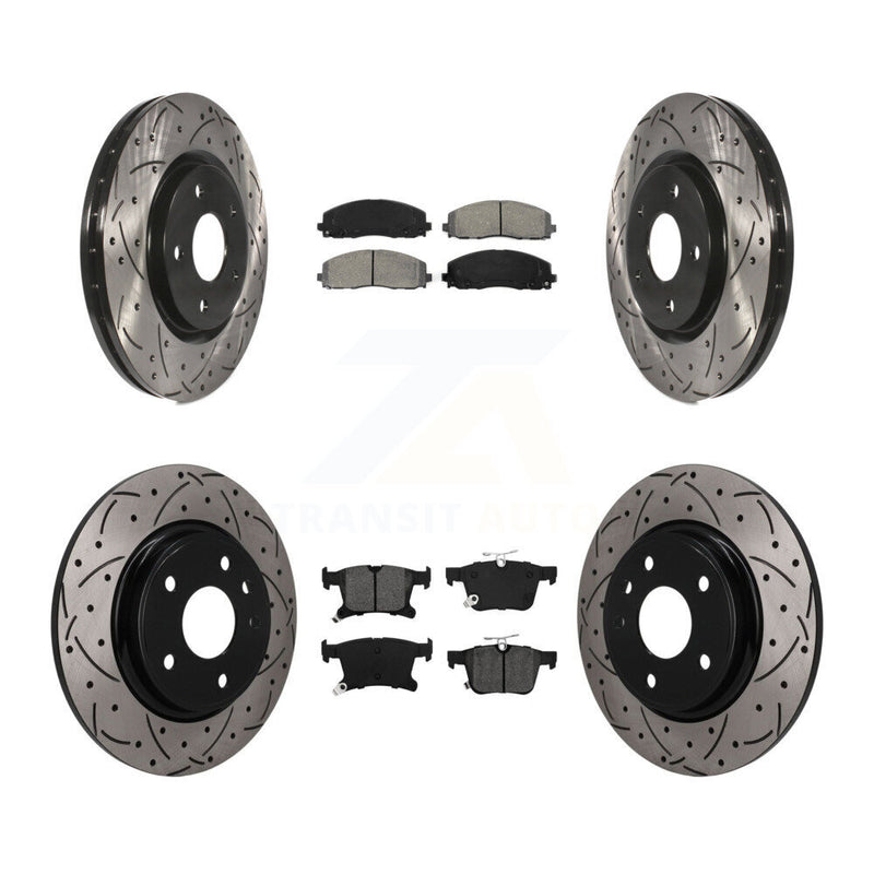 Transit Auto KDS-101646 Disc Brake Kit for 2017-2024 Chrysler Grand Caravan, Chrysler Voyager, Chrysler Pacifica - Front and Rear