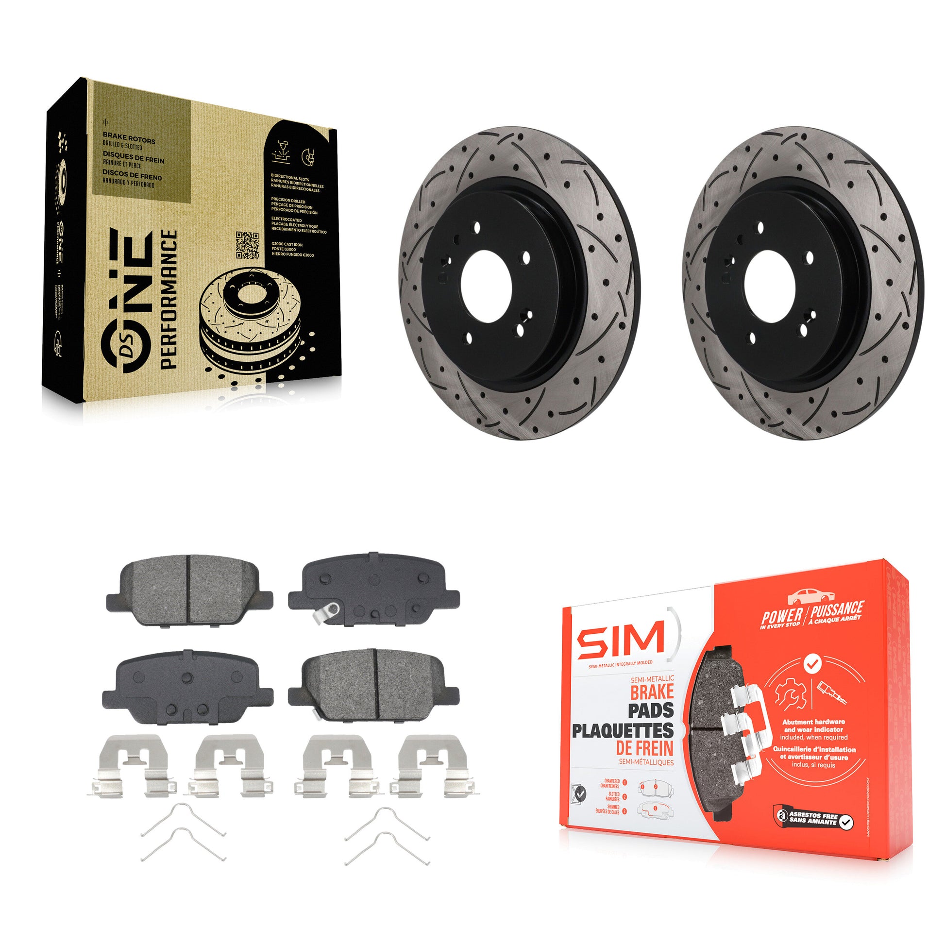 Transit Auto KDS-101650 Disc Brake Kit for 2019-2024 Hyundai Palisade, Hyundai Santa Fe, Kia Telluride - Rear
